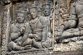 Prambanan - Candi Lara Jonggrang, the Shiva Temple, panels with reliefs of lokapala (dikpala) the protectors of the directions. 